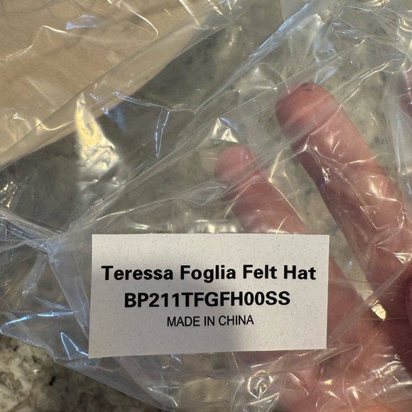 TERESSA FOGLIA Curateur Lynn Rachel Zoe Fedora Vegan Suede Boho Rancher Felt Hat - Picture 8 of 9